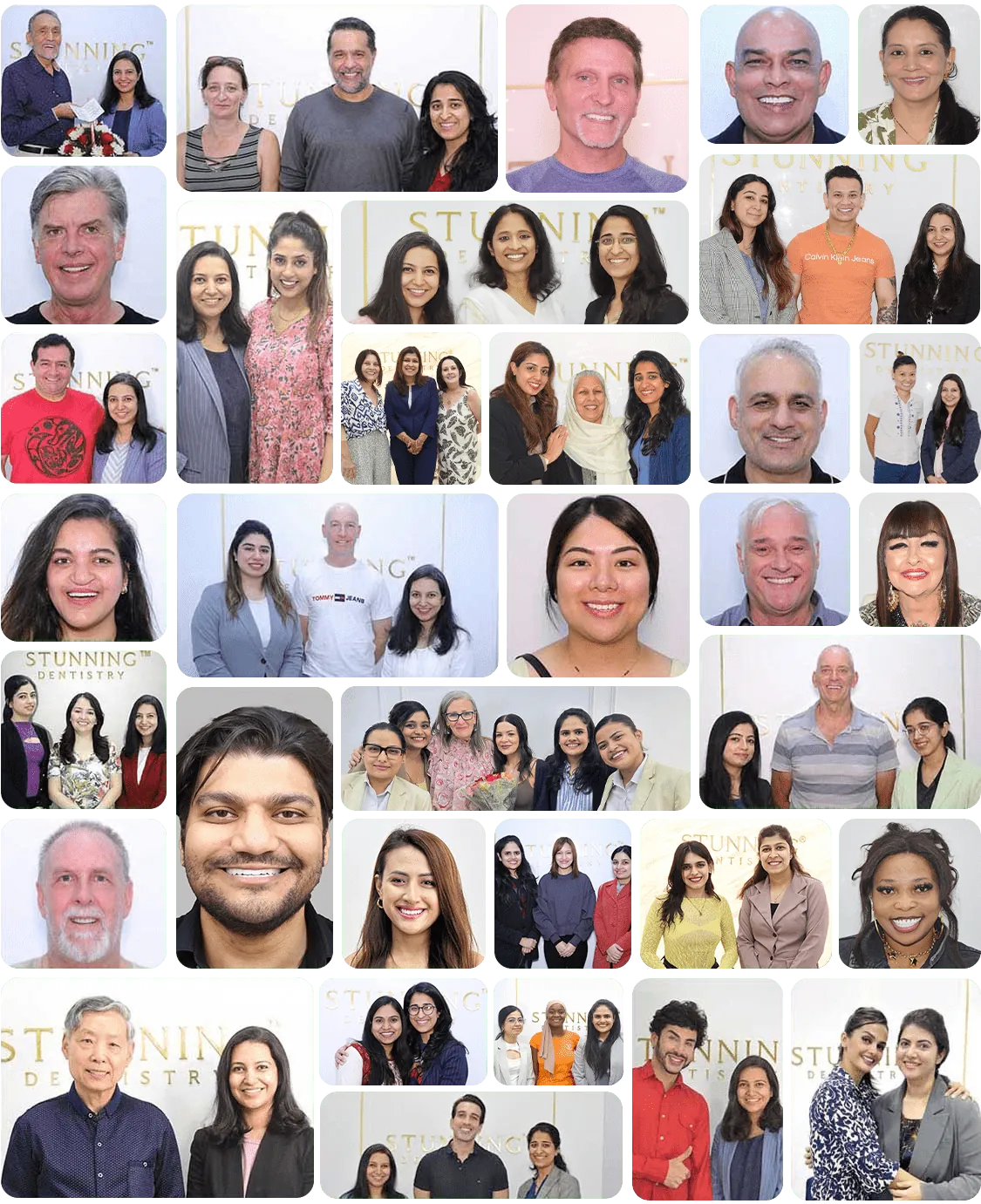 Patient reviews collage