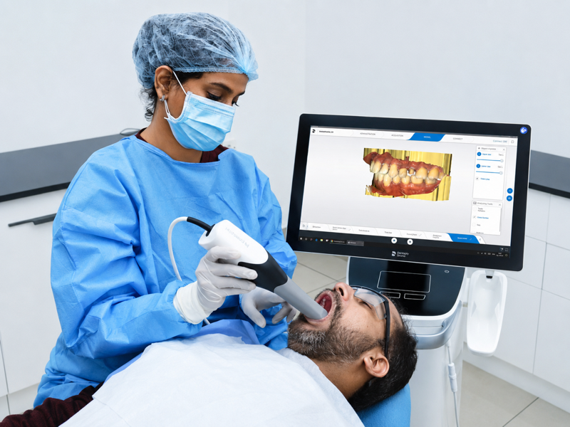 In-house CAD/CAM lab milling premium dental implant restorations in India
