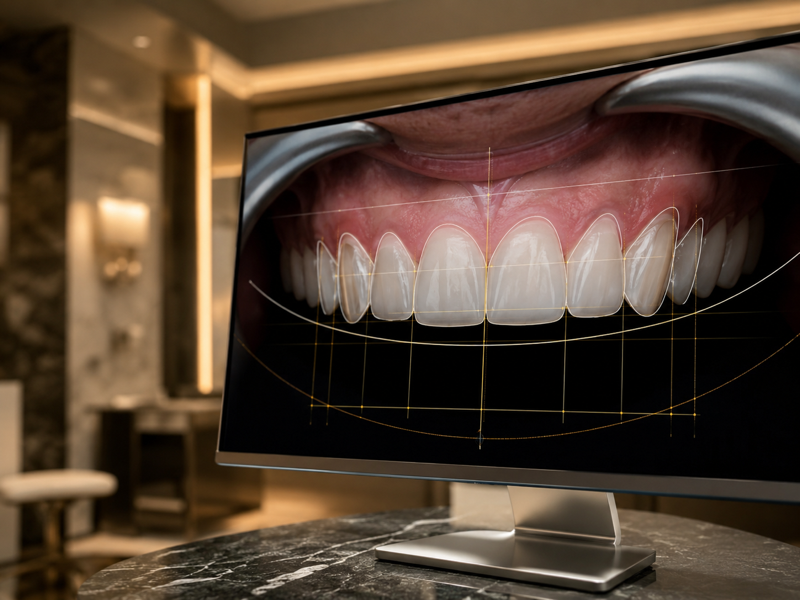 Digital implant and smile design preview